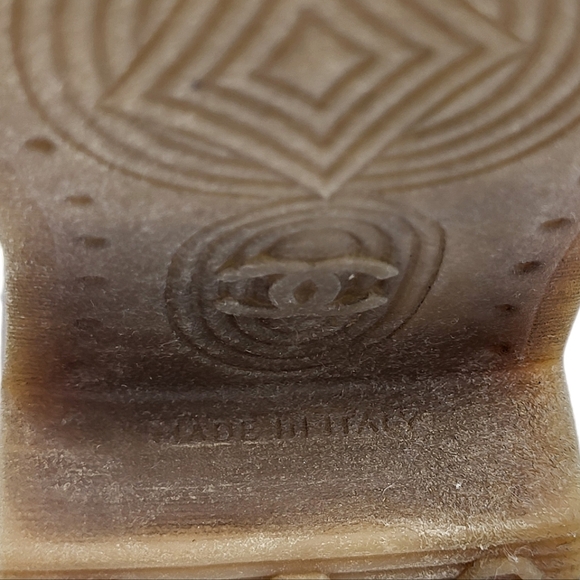 SOLD! CHANEL Lace-up Lug Sole Leather Ankle Boots Brown Booties 39.5 - Picture 14 of 16